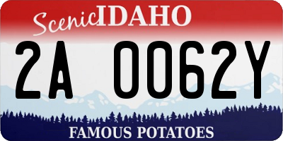 ID license plate 2A0062Y