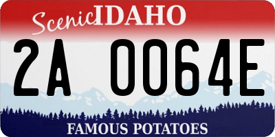 ID license plate 2A0064E