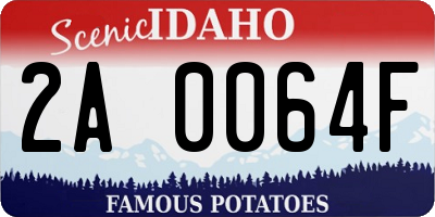 ID license plate 2A0064F