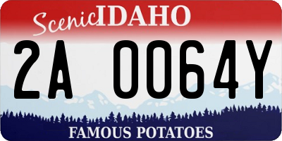 ID license plate 2A0064Y