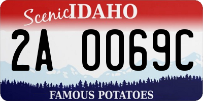 ID license plate 2A0069C