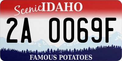 ID license plate 2A0069F