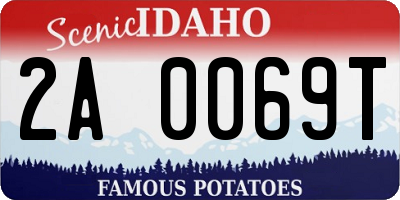 ID license plate 2A0069T