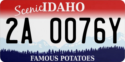 ID license plate 2A0076Y