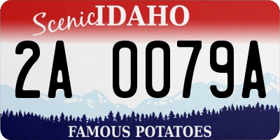 ID license plate 2A0079A