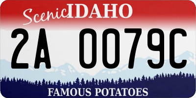 ID license plate 2A0079C