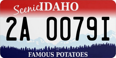 ID license plate 2A0079I