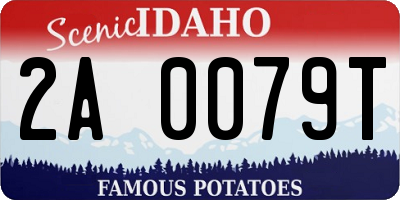 ID license plate 2A0079T