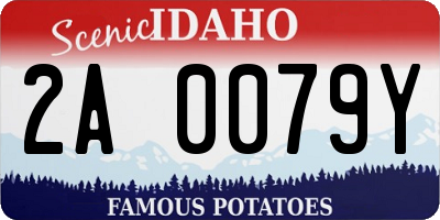 ID license plate 2A0079Y