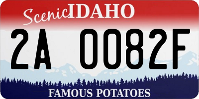 ID license plate 2A0082F