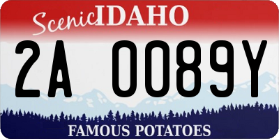 ID license plate 2A0089Y