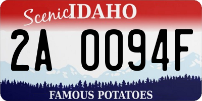 ID license plate 2A0094F