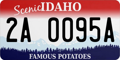 ID license plate 2A0095A