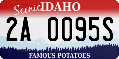 ID license plate 2A0095S
