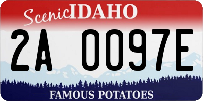 ID license plate 2A0097E
