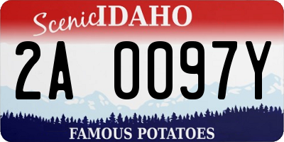 ID license plate 2A0097Y