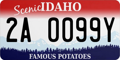 ID license plate 2A0099Y