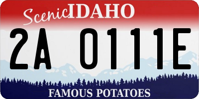 ID license plate 2A0111E