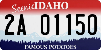 ID license plate 2A0115O