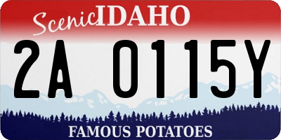 ID license plate 2A0115Y