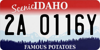 ID license plate 2A0116Y