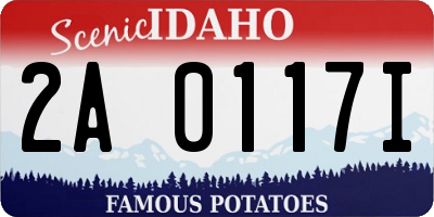 ID license plate 2A0117I