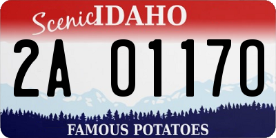 ID license plate 2A0117O