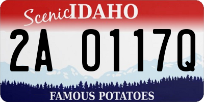 ID license plate 2A0117Q