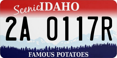 ID license plate 2A0117R