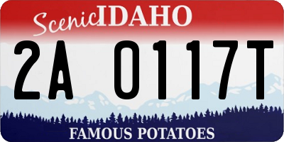ID license plate 2A0117T