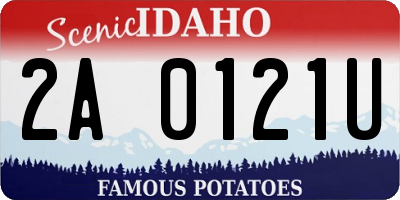 ID license plate 2A0121U