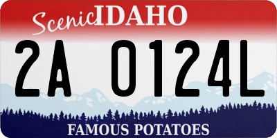 ID license plate 2A0124L