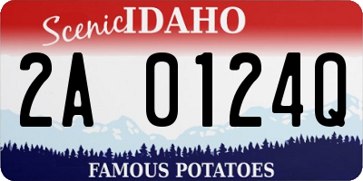 ID license plate 2A0124Q