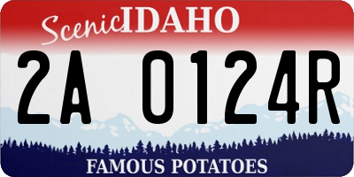 ID license plate 2A0124R