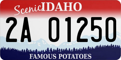 ID license plate 2A0125O