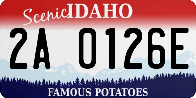 ID license plate 2A0126E