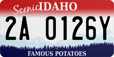 ID license plate 2A0126Y