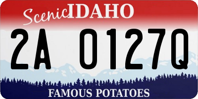 ID license plate 2A0127Q