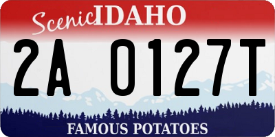 ID license plate 2A0127T
