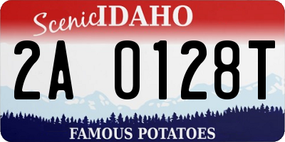 ID license plate 2A0128T