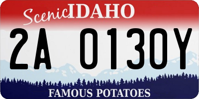 ID license plate 2A0130Y