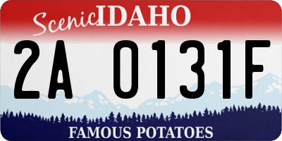 ID license plate 2A0131F