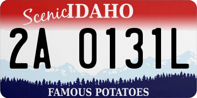 ID license plate 2A0131L