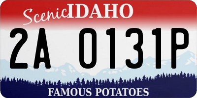 ID license plate 2A0131P