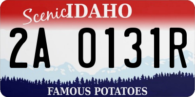 ID license plate 2A0131R