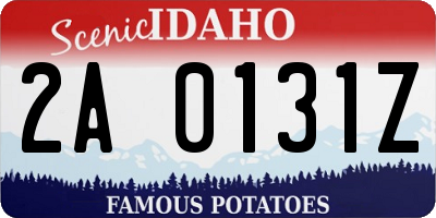 ID license plate 2A0131Z