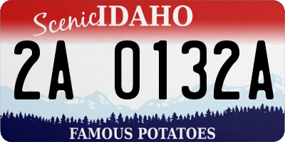ID license plate 2A0132A