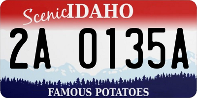 ID license plate 2A0135A