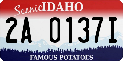 ID license plate 2A0137I