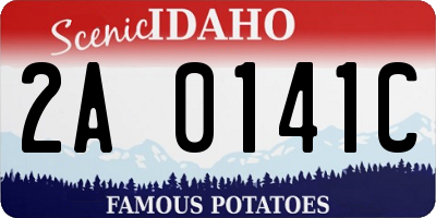 ID license plate 2A0141C